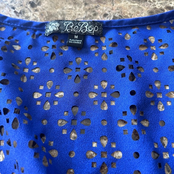 Blue Summer high- low Dress - Picture 2 of 4